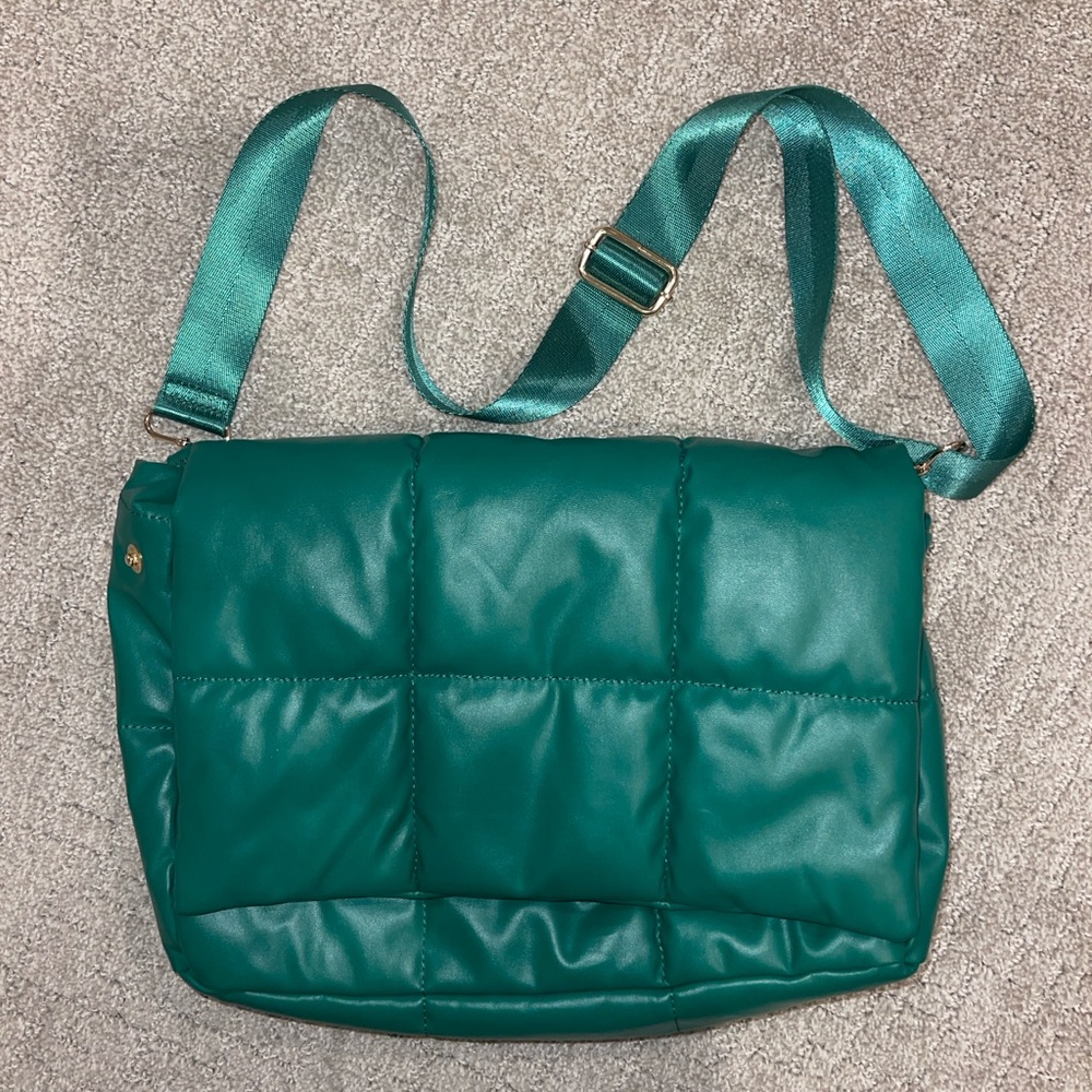 Anthropologie Teal Crossbody Bag